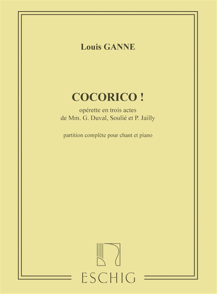 Cocorico Chant-Piano